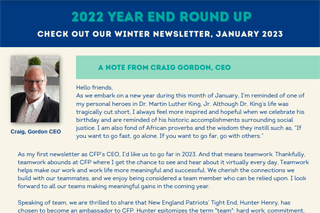Winter 2023 Newsletter - 2022 Year End Round Up